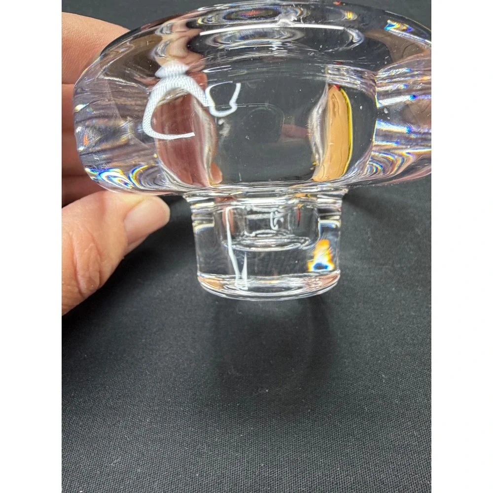 Dansk International Designs Full Lead Crystal Candle Holder Japan Clear Glass